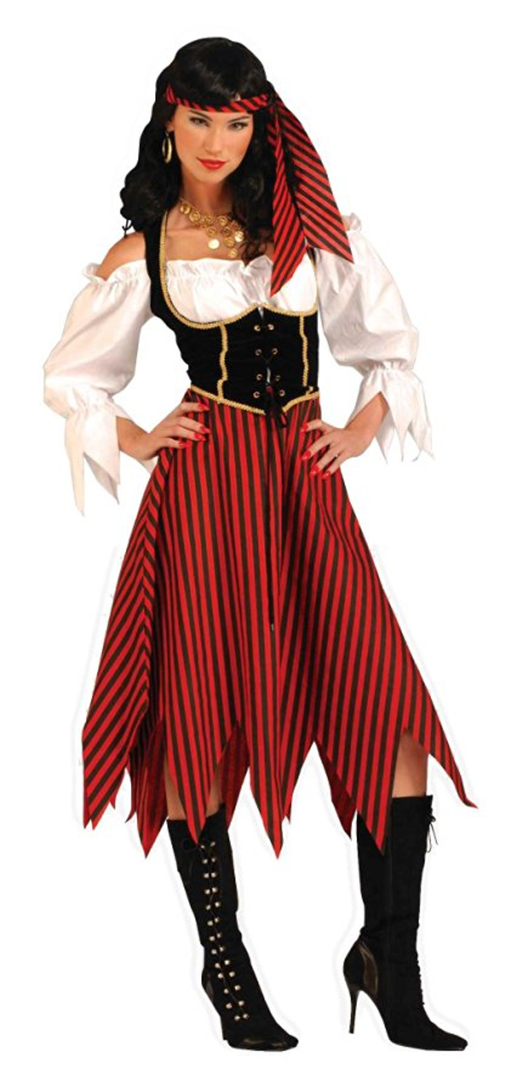 women adult pirate maiden halloween costume - Earn The Necklace